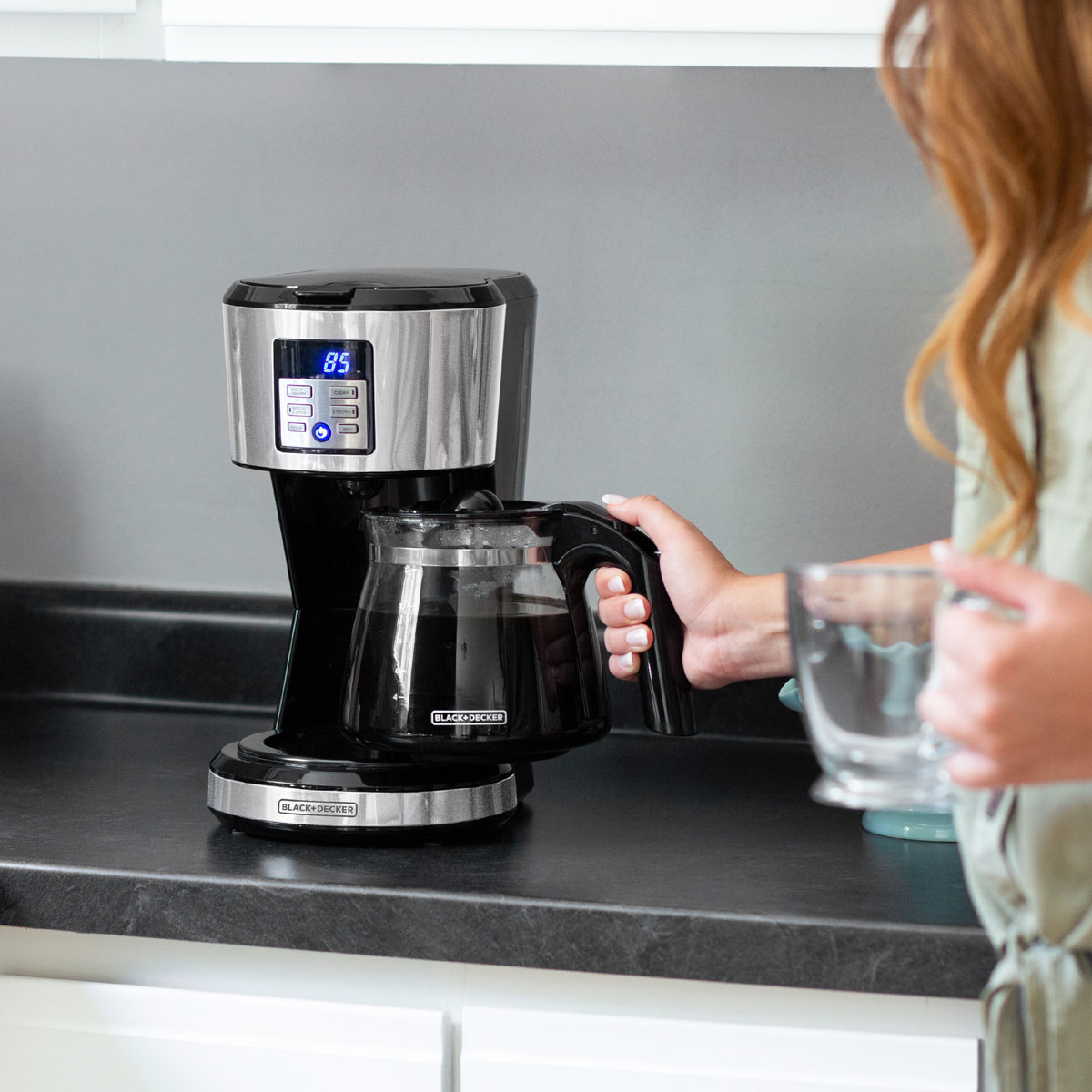 12 Cup Coffeemaker Programmable Exclusive VORTEX Technology